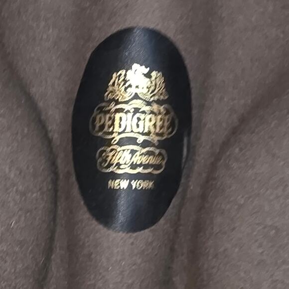 Vtg Wool Brown/Gray Fedora Hat 7 1/8 USA Made Pedigree Fifth Ave New York - Picture 7 of 12